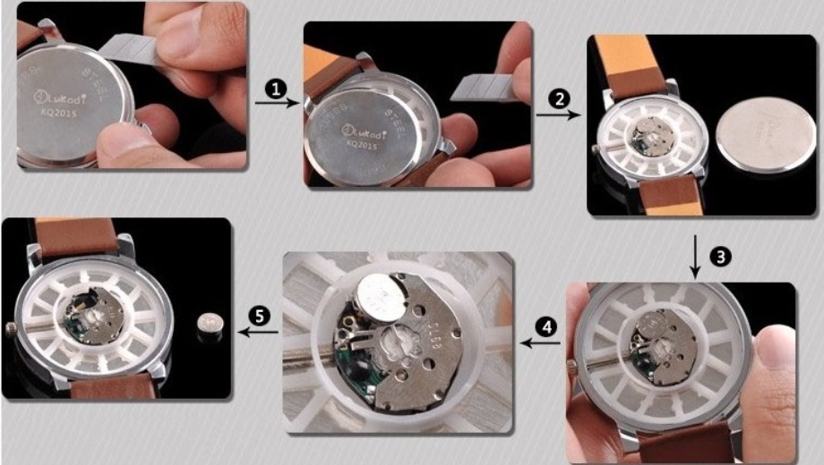 مراحل گام به گام تعویض باطری ساعت مچی