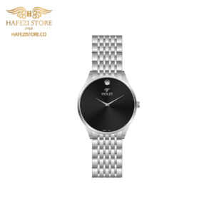 ساعت مچی زنانه ویولت مدل 0609metal نقره ای - صفحه مشکی