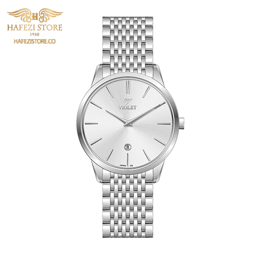 ساعت مچی مردانه ویولت مدل 0639metal نقره ای