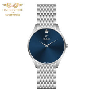 ساعت مچی مردانه ویولت مدل 0609metal نقره ای - صفحه سرمه ای
