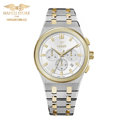 ساعت مچی مردانه ویولت مدل 0602/2metal طلایی - نقره ای