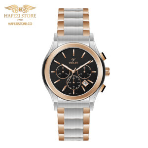 ساعت مچی مردانه ویولت مدل 0564/2metal رزگلد - صفحه مشکی