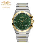 ساعت مچی مردانه ویولت مدل 0614/2metal طلایی - صفحه سبز