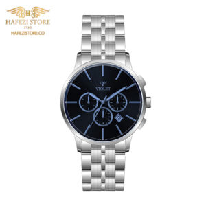 ساعت مچی مردانه ویولت مدل 0584metal نقره ای - صفحه سورمه ای