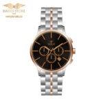 ساعت مچی مردانه ویولت مدل 0595/2metal رزگلد- صفحه مشکی