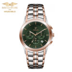 ساعت مچی مردانه ویولت مدل 0611/2metal رزگلد- صفحه سبز