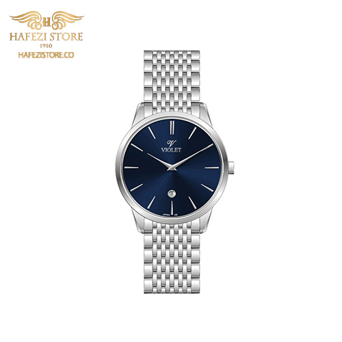 ساعت مچی زنانه ویولت مدل 0639metal نقره ای - صفحه سورمه ای