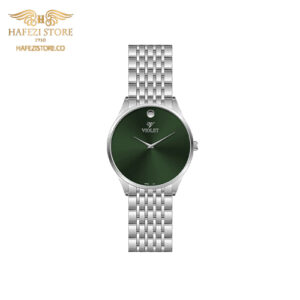 ساعت مچی زنانه ویولت مدل 0609metal نقره ای - صفحه سبز