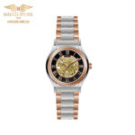 ساعت مچی زنانه ویولتاتوماتیک مدل 0562/2metal رزگلد - صفحه مشکی