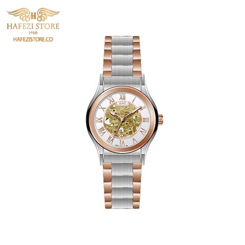 ساعت مچی مردانه ویولت اتوماتیک مدل 0562/2metal رزگلد - صفحه سفید