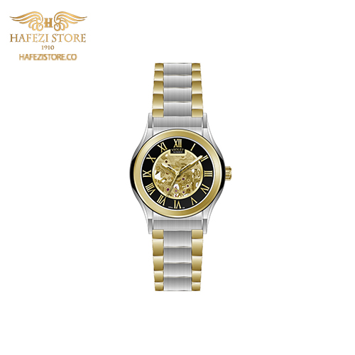ساعت مچی زنانه ویولت اتوماتیک مدل 0562/2metal طلایی- صفحه مشکی