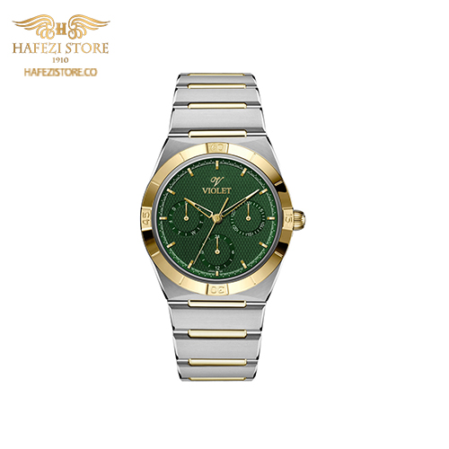 ساعت مچی زنانه ویولت مدل 0614/2metal طلایی - صفحه سبز