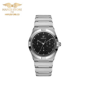 ساعت مچی زنانه ویولت مدل 0614metal  نقره ای - صفحه مشکی