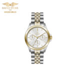 ساعت مچی زنانه ویولت مدل 0524/2metal طلایی - نقره ای ، صفحه سفید