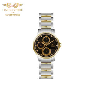 ساعت مچی زنانه ویولت مدل 0585/2metal طلایی - صفحه مشکی