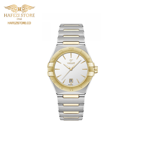 ساعت مچی زنانه ویولت مدل 0603/2metal طلایی - صفحه سفید