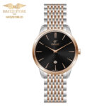 ساعت مچی مردانه ویولت مدل 0639/2metal رزگلد-نقره ای ، صفحه مشکی