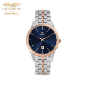 ساعت مچی زنانه ویولت مدل  0640/2metal  طلایی – نقره ای ، صفحه مشکی