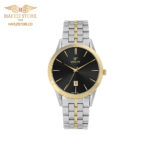 ساعت مچی زنانه ویولت مدل  0640/2metal  طلایی - نقره ای ، صفحه مشکی