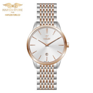 ساعت مچی مردانه ویولت مدل 0639/2metal رزگلد - نقره ای ، صفحه سفید