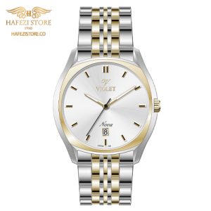 ساعت مچی مردانه ویولت مدل  32754/2metal  طلایی-نقره ای - صفحه نقره ای 